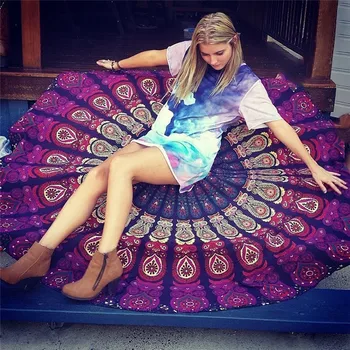 Round Beach towel 160*160cm Bohemian style Bath Towels peacock bed sheet round table cloth big size swim towels 100% polyester
Round Beach towel 160*160cm Bohemian style Bath Towels peacock bed sheet round table cloth big size swim towels 100% polyester