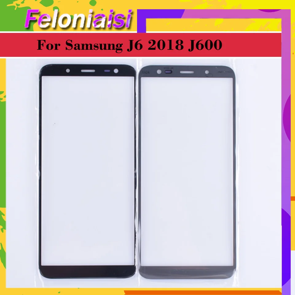 10 шт./лот для samsung Galaxy J6 2018 J600 J600F SM-J600F/DS SM-J600G/DS сенсорный экран Внешний стеклянный