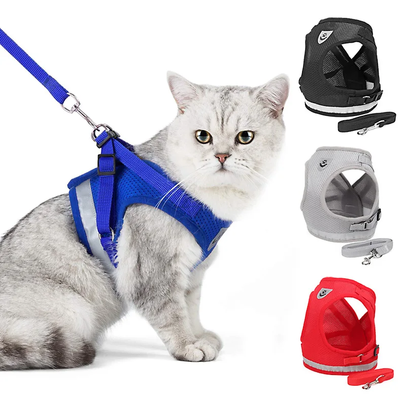 Reflective Cat Harness And Leash Set Nylon Mesh Kitten Puppy Dogs Vest Harness Leads Pet Clothes For Small Dogs Yorkies Pug
Reflective Cat Harness And Leash Set Nylon Mesh Kitten Puppy Dogs Vest Harness Leads Pet Clothes For Small Dogs Yorkies Pug