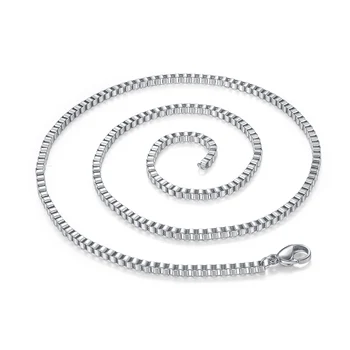 10pcs 24'' 2mm width 316L stainless steel waterproof box chain for pendant necklace
10pcs 24'' 2mm width 316L stainless steel waterproof box chain for pendant necklace