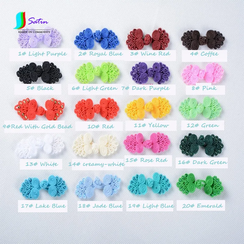 Colourful Sewing Accessories Length 6cm Ribbon Double Side Cheongsam Chinese Knot Tang Suit Plate Button With Bead S0033N
Colourful Sewing Accessories Length 6cm Ribbon Double Side Cheongsam Chinese Knot Tang Suit Plate Button With Bead S0033N