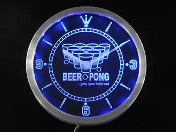 nc0407 Beer Pong Game Sport Bar Room Neon Sign LED Wall Clock
nc0407 Beer Pong Game Sport Bar Room Neon Sign LED Wall Clock