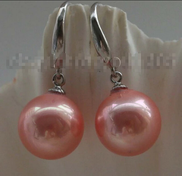 Free shipping Natural 12mm Pink Round Shell Pearl Earrings 925silver hook #f2073!
Free shipping Natural 12mm Pink Round Shell Pearl Earrings 925silver hook #f2073!