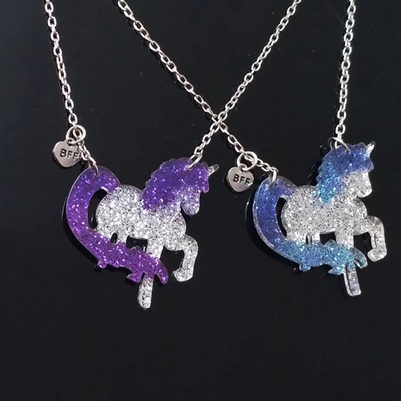 High Quality Unicorn Animal Crystal Colorful Pendant Necklace Glitter Angel Horse Unicorn Kids Best Friends
High Quality Unicorn Animal Crystal Colorful Pendant Necklace Glitter Angel Horse Unicorn Kids Best Friends