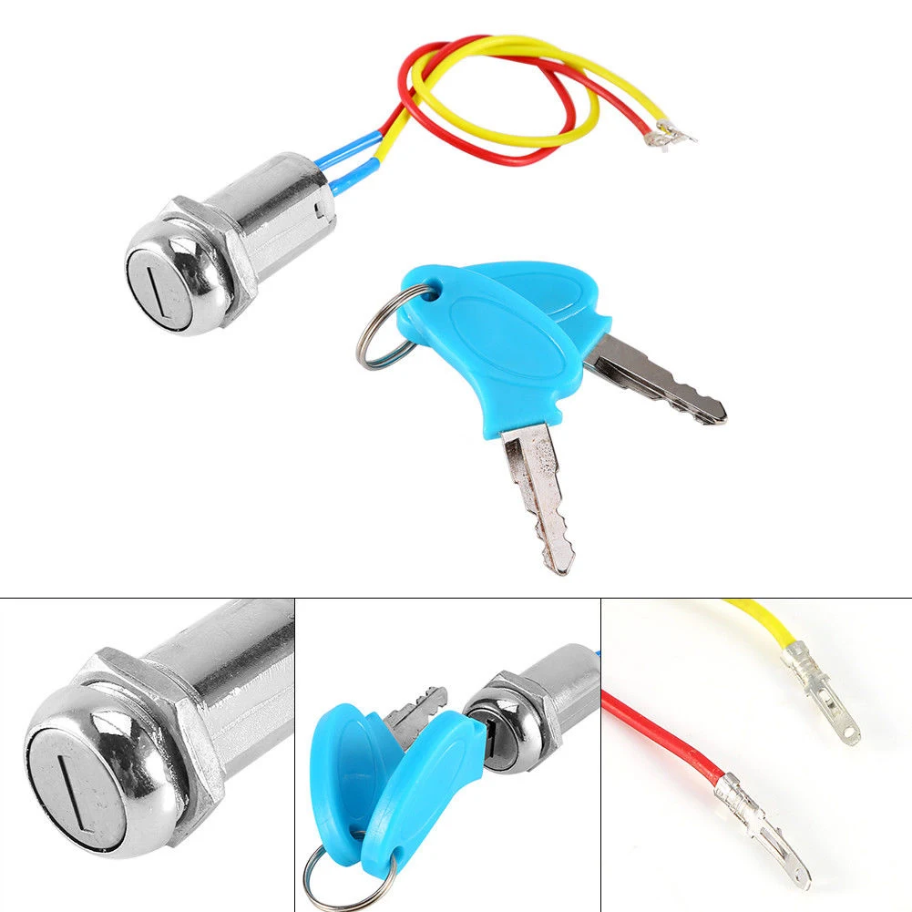 Ignition Key Switch Lock Electric 2 Wires with Keys for ATV Dirt Scooter Kart Bike DXY88
Ignition Key Switch Lock Electric 2 Wires with Keys for ATV Dirt Scooter Kart Bike DXY88