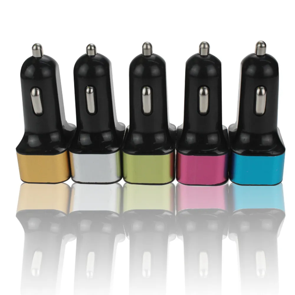 4.1A Mini USB Car Charger For Mobile Phone Tablet GPS Fast Charger Car-Charger 3 USB port Car Phone Splitter Adapter in Car q70
4.1A Mini USB Car Charger For Mobile Phone Tablet GPS Fast Charger Car-Charger 3 USB port Car Phone Splitter Adapter in Car q70