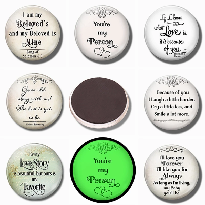 Valentine's Gift Love Letters 30MM Refrigerator Magnets Luminous Fridge Magnets Glass Dome Ornaments Magnetic Stickers Quotes
Valentine's Gift Love Letters 30MM Refrigerator Magnets Luminous Fridge Magnets Glass Dome Ornaments Magnetic Stickers Quotes