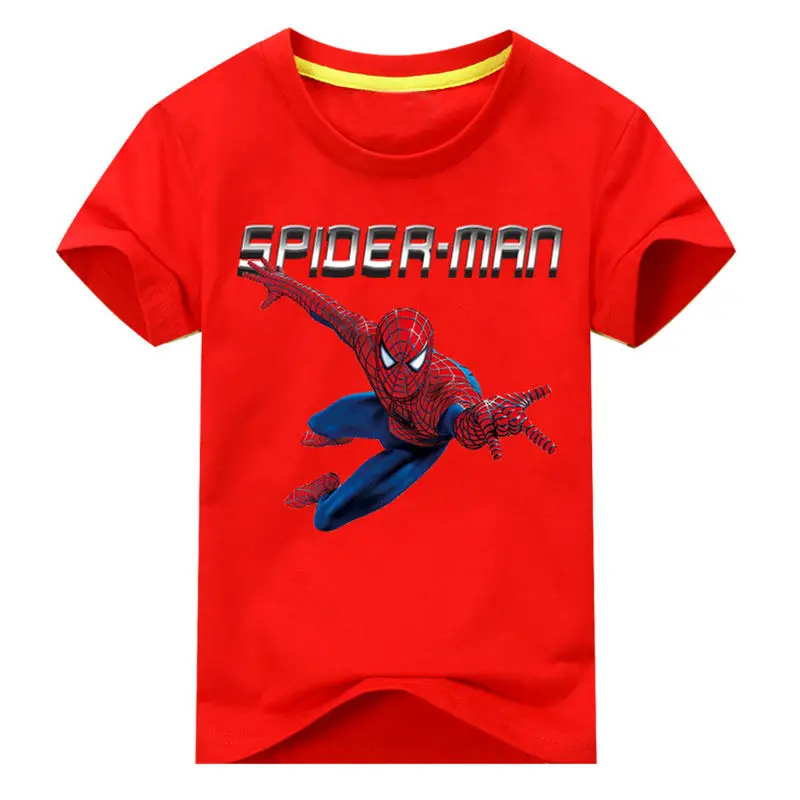 Child Cartoon Spider-Man Print T-shirts Short Sleeve Clothes Boy Girls Summer Cotton Casual Tee Top Tshirts Kids Clothing DX199
Child Cartoon Spider-Man Print T-shirts Short Sleeve Clothes Boy Girls Summer Cotton Casual Tee Top Tshirts Kids Clothing DX199