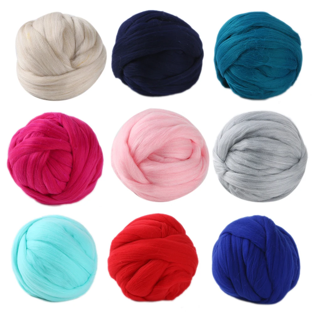 500g/pc Natural Wool Chunky Yarn Super Thick Felt Wool Roving Yarn For Spinning Hand Knitting Spin Yarn DIY Blanket Shawl Scarf
500g/pc Natural Wool Chunky Yarn Super Thick Felt Wool Roving Yarn For Spinning Hand Knitting Spin Yarn DIY Blanket Shawl Scarf