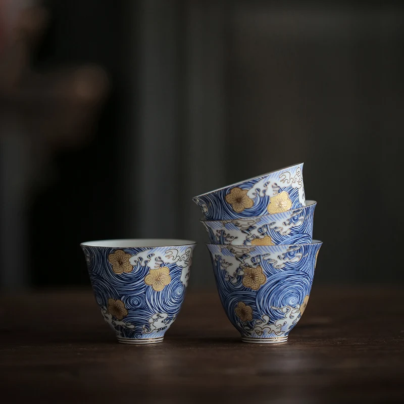PINNY "STARRY NIGHT" Color Enamel Teacups Hand Made Ceramic Tea Cup Chinese Kung Fu Tea Set High Quality Cup And Saucer
PINNY "STARRY NIGHT" Color Enamel Teacups Hand Made Ceramic Tea Cup Chinese Kung Fu Tea Set High Quality Cup And Saucer