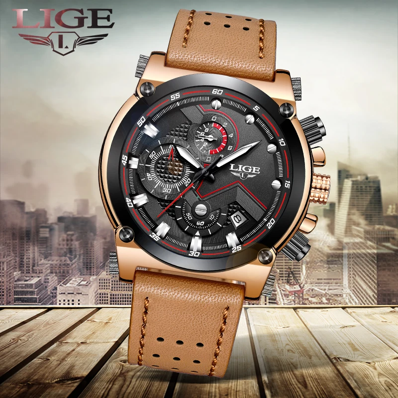 2019 LIGE Mens Watches Top Brand Luxury quartz wristwatches Men Casual Leather Military Waterproof Date Watch Relogio Masculin
2019 LIGE Mens Watches Top Brand Luxury quartz wristwatches Men Casual Leather Military Waterproof Date Watch Relogio Masculin