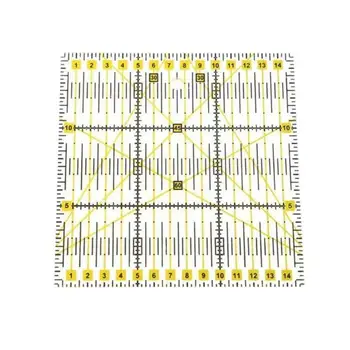 Square Quilting Ruler Set Cut Acrylic Quilters Ruler with Double Colored Grid Lines for Easy Precision Cutting
Square Quilting Ruler Set Cut Acrylic Quilters Ruler with Double Colored Grid Lines for Easy Precision Cutting