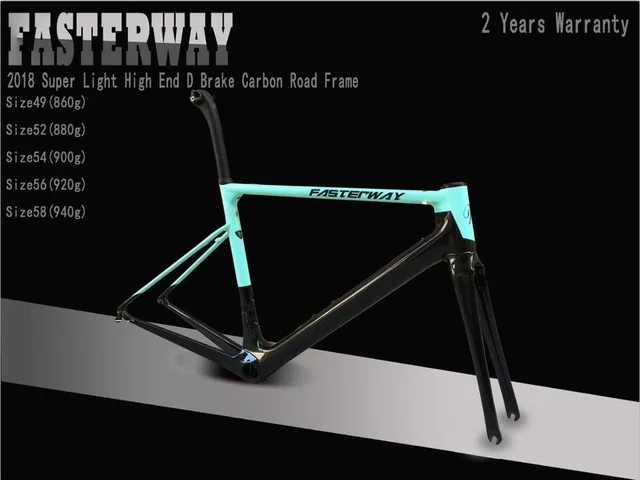 celeste blue with black FASTERWAY classic carbon road frameset UD weave carbon bike frame:Frameset+Seatpost+Fork+Clamp+Headset
celeste blue with black FASTERWAY classic carbon road frameset UD weave carbon bike frame:Frameset+Seatpost+Fork+Clamp+Headset