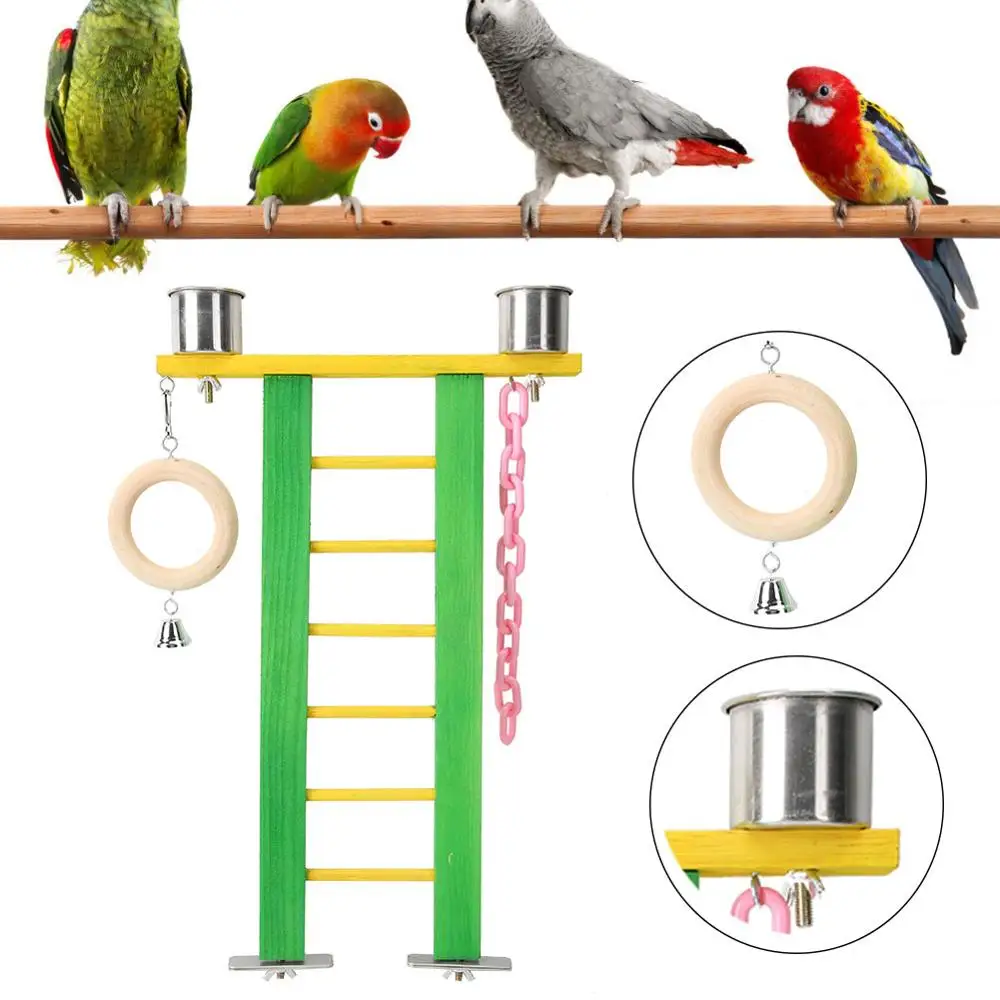 Bird Play Stand Wood Birds Parrot Play Stand Toy Cage Perch Ladder Toys with Feeder Cups for Budgie Hamsters
Bird Play Stand Wood Birds Parrot Play Stand Toy Cage Perch Ladder Toys with Feeder Cups for Budgie Hamsters