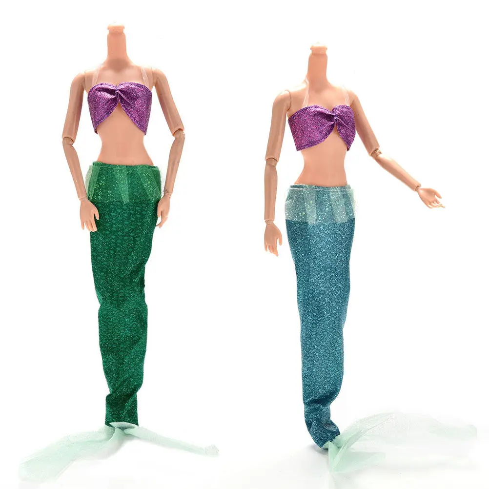 2 Pcs/set Fashion Handmade Dolls Party Suits for Ariel Princess Dresses For s Mermaid Doll with Tail
2 Pcs/set Fashion Handmade Dolls Party Suits for Ariel Princess Dresses For s Mermaid Doll with Tail