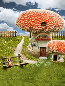 VinylBDS Printing Photography Backdrops Huge Mushroom House White Cloud Butterfly For Children Photographic Background
VinylBDS Printing Photography Backdrops Huge Mushroom House White Cloud Butterfly For Children Photographic Background