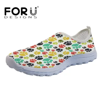FORUDESIGNS Colorful Paws 3D Printing Women Light Mesh Flats Casual Comfortable Walking Sneakers for Ladies Girls Slip-on Shoes
FORUDESIGNS Colorful Paws 3D Printing Women Light Mesh Flats Casual Comfortable Walking Sneakers for Ladies Girls Slip-on Shoes