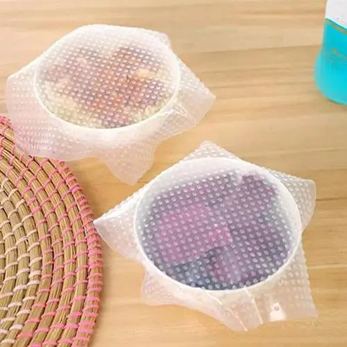 Fashion Home Kitchen Tool Clear Square Reusable Silicone Food Wrapper Seal Cover Film Ziplock Freezer Bags Set
Fashion Home Kitchen Tool Clear Square Reusable Silicone Food Wrapper Seal Cover Film Ziplock Freezer Bags Set