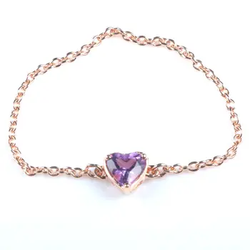 BAIHE Women Solid 18k Rose Gold Heart Amethyst Chain Ring Wedding Gift Fine Jewelry Amethyst Ring for Women Leisure ring
BAIHE Women Solid 18k Rose Gold Heart Amethyst Chain Ring Wedding Gift Fine Jewelry Amethyst Ring for Women Leisure ring
