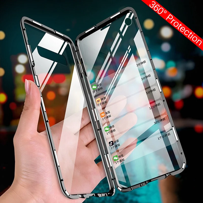 S 10Plus 10e 360 °Magnetic Case for Samsung Galaxy s10 plus e s10e s10+ note 10 pro plus Case Double Face Clear Glass Hard Cover
S 10Plus 10e 360 °Magnetic Case for Samsung Galaxy s10 plus e s10e s10+ note 10 pro plus Case Double Face Clear Glass Hard Cover
