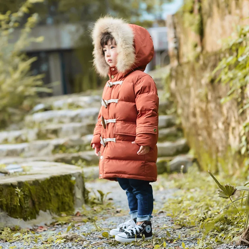 winter children's clothing polyester shell fabric white duck down fillers hooded horn button boy girl zipper mid long down
winter children's clothing polyester shell fabric white duck down fillers hooded horn button boy girl zipper mid long down