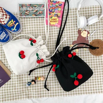 2019 Summer New Hot Fashion Canvas Bucket Bags for Women Female Casual Cherry String Handbags Shoulder Bags Messenger Bags
2019 Summer New Hot Fashion Canvas Bucket Bags for Women Female Casual Cherry String Handbags Shoulder Bags Messenger Bags
