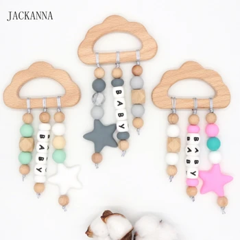 Natural Wood Cloud Silicone Teething Toy, Personalized Baby Gift, Babies Teether Rattle Toys, Cute Grasping Toy, Photo Prop
Natural Wood Cloud Silicone Teething Toy, Personalized Baby Gift, Babies Teether Rattle Toys, Cute Grasping Toy, Photo Prop