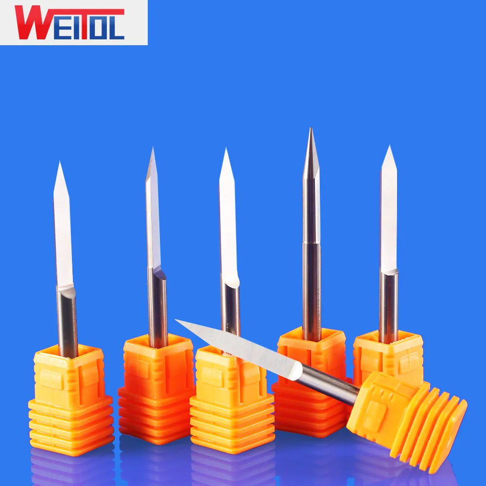 WeiTol 4mm lengthen flat bottom engraving bits PCB router bits acrylic cutting tools cnc machine tools free shipping 48mm
WeiTol 4mm lengthen flat bottom engraving bits PCB router bits acrylic cutting tools cnc machine tools free shipping 48mm