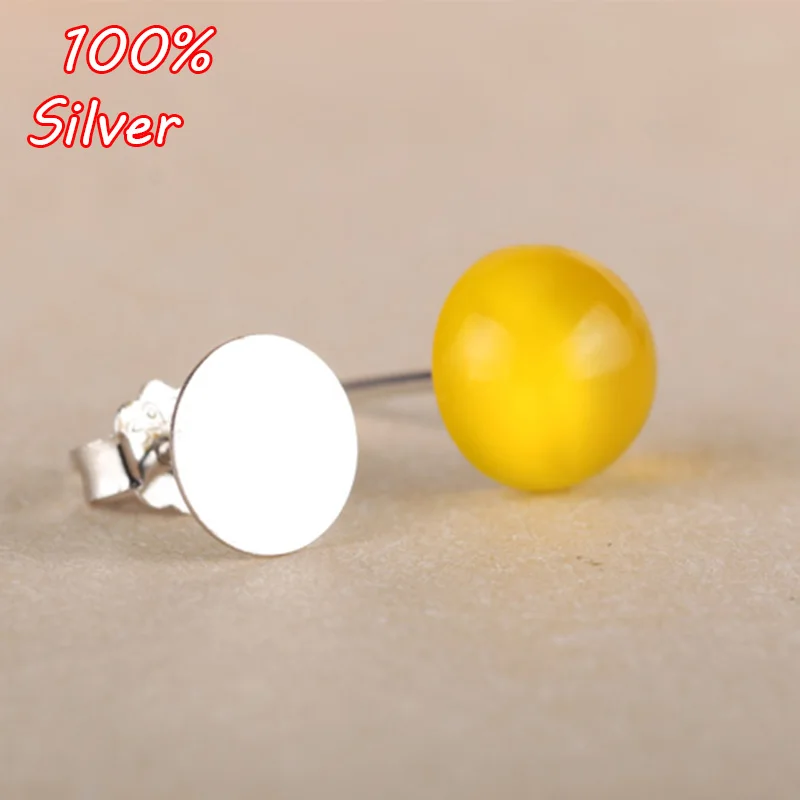 100% 925 Sterling Silver Ear Nail 3MM To Insert 5MM Amber Turquoise Ear Nail Empty To 7MM
100% 925 Sterling Silver Ear Nail 3MM To Insert 5MM Amber Turquoise Ear Nail Empty To 7MM