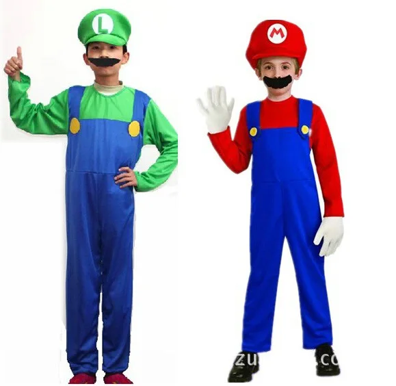 Halloween Costumes Funny Super Mario Luigi Brother Costume Kids Children Boys Girls Fantasia Cosplay Jumpsuit carnaval men child
Halloween Costumes Funny Super Mario Luigi Brother Costume Kids Children Boys Girls Fantasia Cosplay Jumpsuit carnaval men child