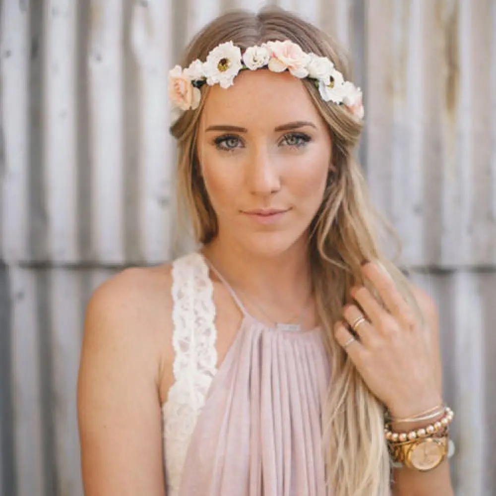 Bohemian Women Handmade Flower Headband Floral Crown Hairband Party Wedding Wreath Bridal Headdress Elastic Hair Accessories
Bohemian Women Handmade Flower Headband Floral Crown Hairband Party Wedding Wreath Bridal Headdress Elastic Hair Accessories