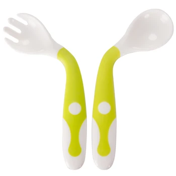 2pcs Spoon Fork Bending handle Dinnerware Set Claw teapoon Plastic PP Kids Dinnerware Sets Baby training non-toxic tableware
2pcs Spoon Fork Bending handle Dinnerware Set Claw teapoon Plastic PP Kids Dinnerware Sets Baby training non-toxic tableware