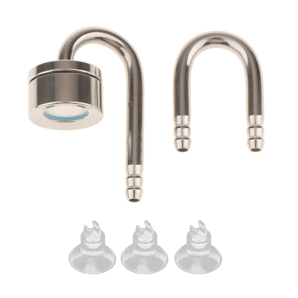 Stainless Steel CO2 Diffuser Carbon Dioxide Generator Atomizer with U Shaped Tube Bend & Suckers for Aquarium Fish Tank
Stainless Steel CO2 Diffuser Carbon Dioxide Generator Atomizer with U Shaped Tube Bend & Suckers for Aquarium Fish Tank