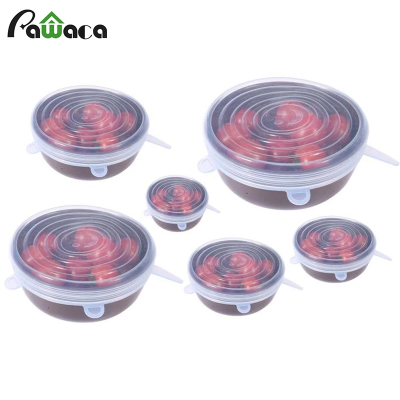 6pcs/set Silicone Stretch Lids Universal Food Wrap Bowl Pot Lid Suction Silicone Cover Pan Spill Stopper Cooking Kitchen Tools
6pcs/set Silicone Stretch Lids Universal Food Wrap Bowl Pot Lid Suction Silicone Cover Pan Spill Stopper Cooking Kitchen Tools