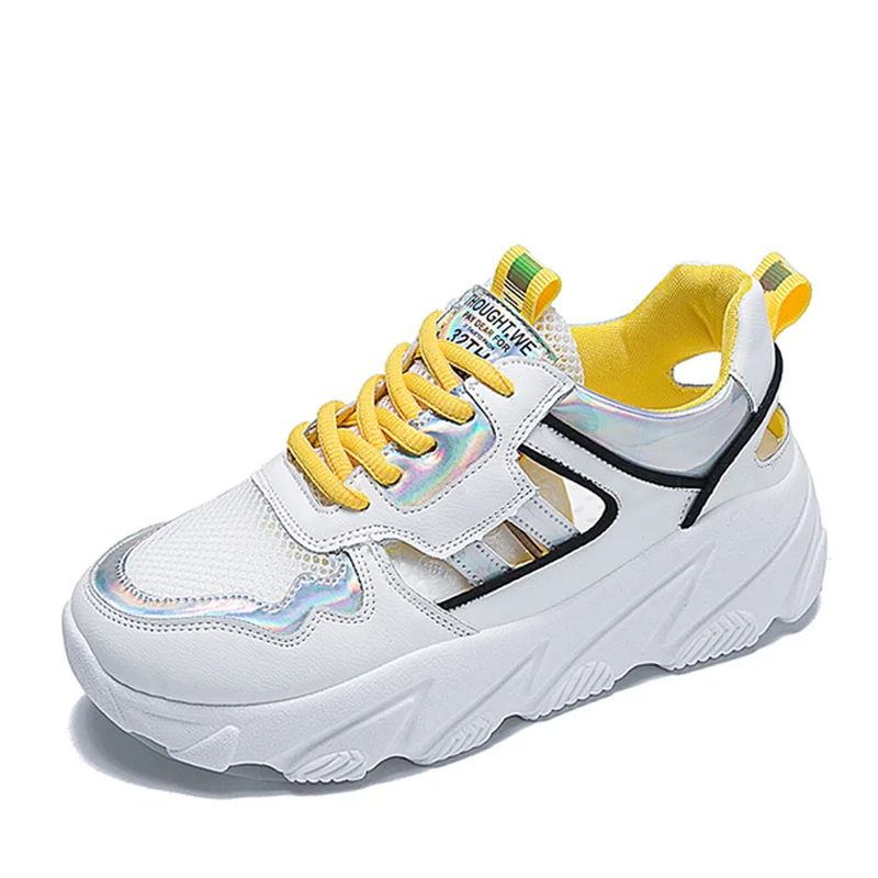 Fashion Mesh Women Shoes Sneakers Wild Hollow out wedge platform shoes breathable Summer 2019 New Small White Shoes Women
Fashion Mesh Women Shoes Sneakers Wild Hollow out wedge platform shoes breathable Summer 2019 New Small White Shoes Women