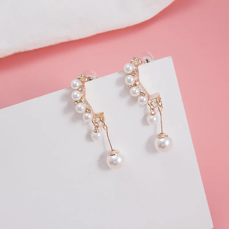 2019 New Personality Joker Pearl Earrings Fashion Temperament Pendant Elegant Women's Jewelry
2019 New Personality Joker Pearl Earrings Fashion Temperament Pendant Elegant Women's Jewelry