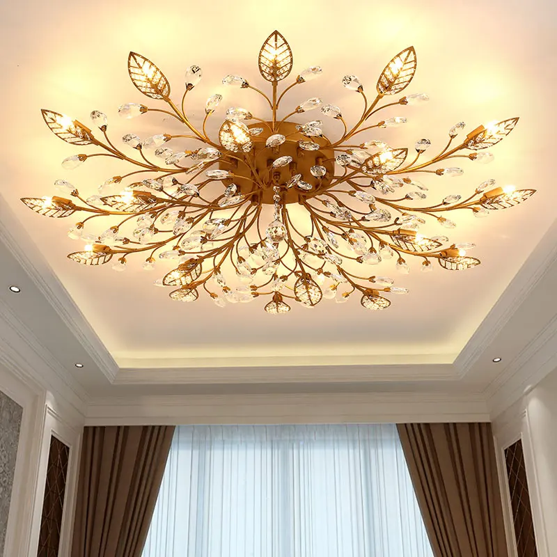 American country crystal ceiling light Modern Iron crystal led ceiling lamps for bedroom/study room/coffee bar
American country crystal ceiling light Modern Iron crystal led ceiling lamps for bedroom/study room/coffee bar