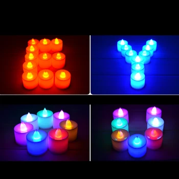 2pcs LED Candle Multicolor Lamp Simulation Color Flame Flashing Tea Light Home Wedding Birthday Party Decoration candles
2pcs LED Candle Multicolor Lamp Simulation Color Flame Flashing Tea Light Home Wedding Birthday Party Decoration candles