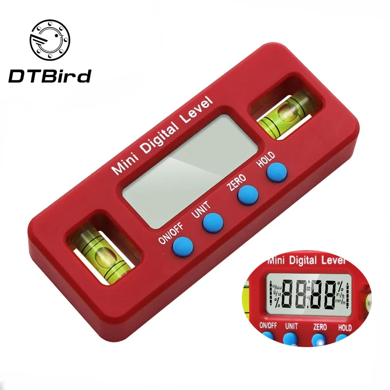 100mm Strong Magnetic Level Ruler Electronic Digital Display Spirit Level Instrument Inclinometer Angle Ruler Measuring Tool
100mm Strong Magnetic Level Ruler Electronic Digital Display Spirit Level Instrument Inclinometer Angle Ruler Measuring Tool