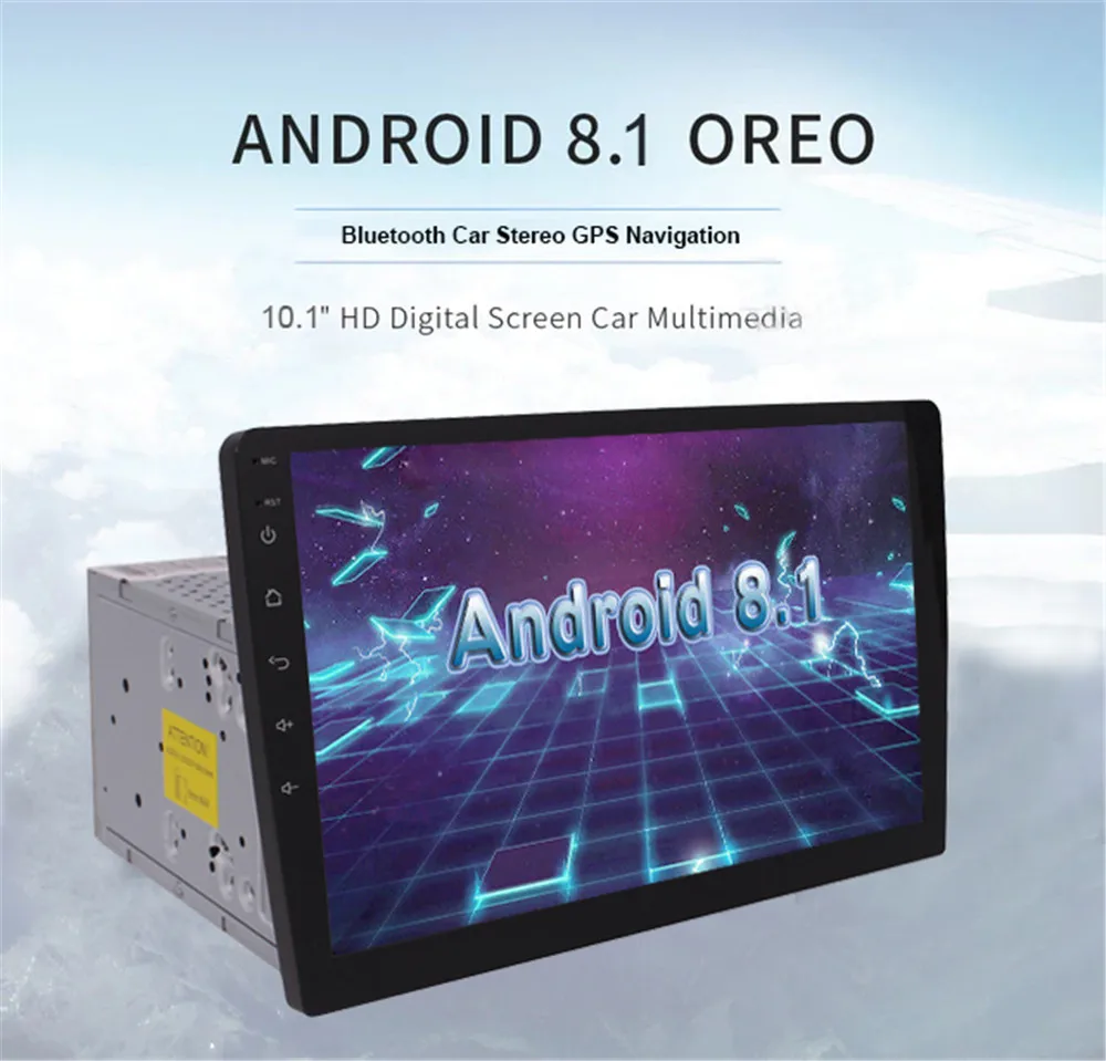 Android 9.1 Quad Core Universal Car Radio Multimedia Player Head Unit 10.1 inch 2 din Bluetooth Car Stereo GPS Navigation
Android 9.1 Quad Core Universal Car Radio Multimedia Player Head Unit 10.1 inch 2 din Bluetooth Car Stereo GPS Navigation