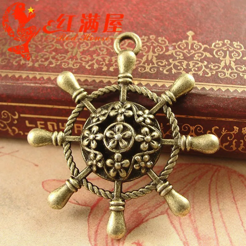 10pcs 35*38MM Antique Bronze rudder charms ship sailing round wheel retro pendant series jewelry wholesale nautical pendants
10pcs 35*38MM Antique Bronze rudder charms ship sailing round wheel retro pendant series jewelry wholesale nautical pendants