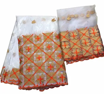 Amazing white African jaquard bazin lace fabric and 2Y French scarf net lace material for dress set IKBN41
Amazing white African jaquard bazin lace fabric and 2Y French scarf net lace material for dress set IKBN41
