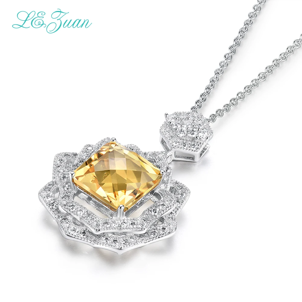 I&zuan Natural Citrine Pendant 100% 925 Sterling Silver Necklace For Women Luxury Pendants
I&zuan Natural Citrine Pendant 100% 925 Sterling Silver Necklace For Women Luxury Pendants