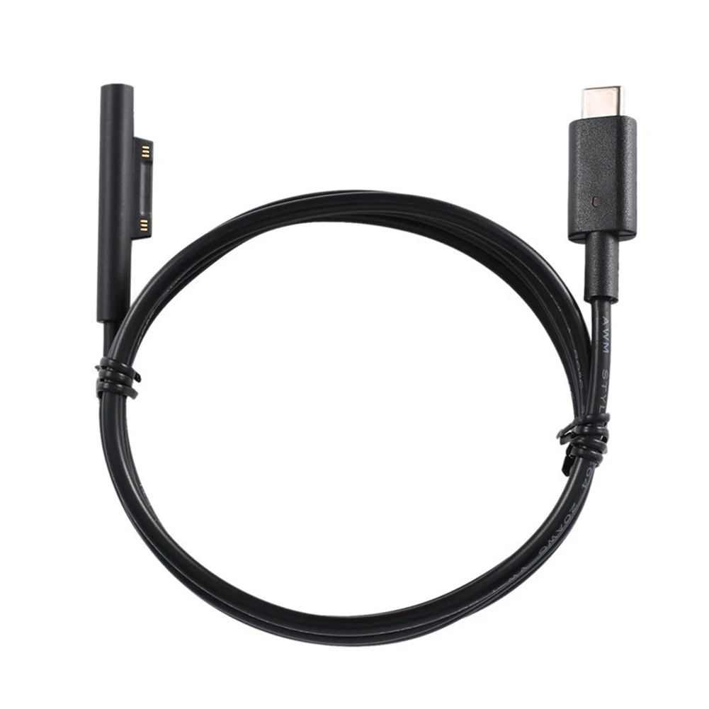 With Indicator Magnetic Plug And Play Adapter Black Charging Cable Type C Compact Connector Tablet For Microsoft Surface Pro 6
With Indicator Magnetic Plug And Play Adapter Black Charging Cable Type C Compact Connector Tablet For Microsoft Surface Pro 6