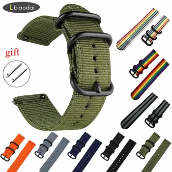 Nato Strap for Samsung Galaxy watch 46mm 42mm/Gear S3 Frontier band/Amazfit Bip strap bracelet 20/22mm watch band Gear S2/sport
Nato Strap for Samsung Galaxy watch 46mm 42mm/Gear S3 Frontier band/Amazfit Bip strap bracelet 20/22mm watch band Gear S2/sport