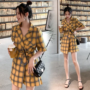 Casual Plaid One Piece Pants Salopette Overalls Female Macacao Feminino Jumpsuits Combinaison Femme Rompers Womens Jumpsuit
Casual Plaid One Piece Pants Salopette Overalls Female Macacao Feminino Jumpsuits Combinaison Femme Rompers Womens Jumpsuit