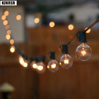 KZKRSR 3M 7.5M G40 Globe Bulb String Lights With Clear Ball Bulbs Indoor/Outdoor Hanging Umbrella Patio Waterproof String lights image