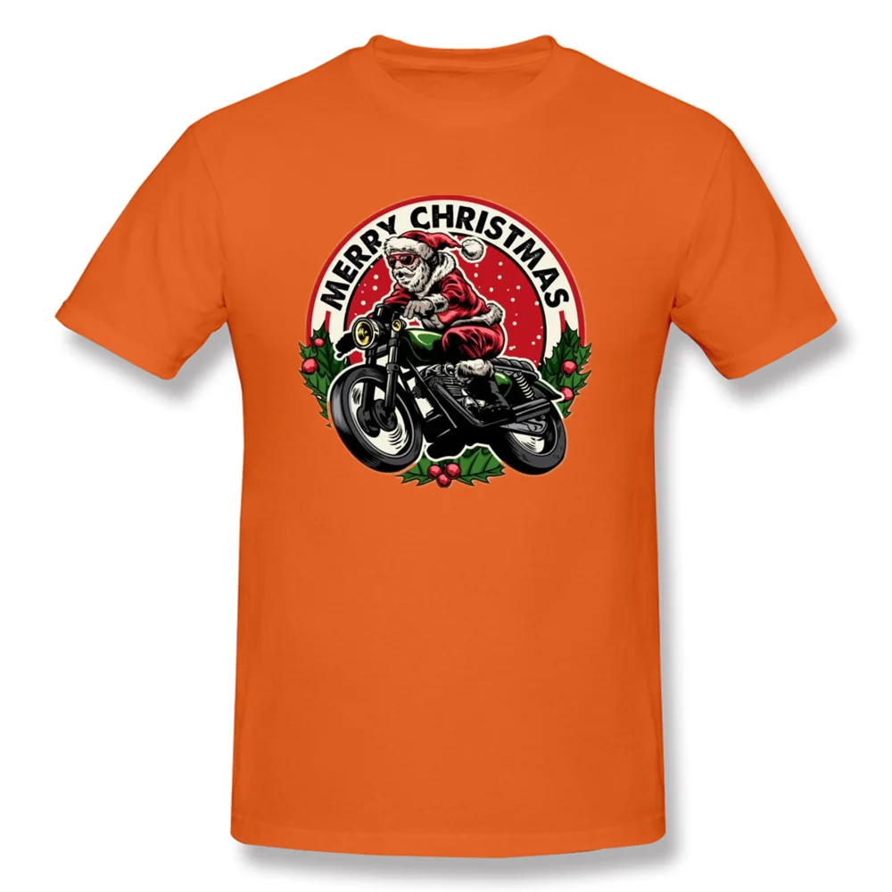 Santa Claus Motorcycle Rider_orange