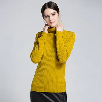 Autmn Winter Women Pullover Sweaters Turtleneck Long Sleeve Knitted Women Tops Solid Slim Knitwear Pull femme manche longue
Autmn Winter Women Pullover Sweaters Turtleneck Long Sleeve Knitted Women Tops Solid Slim Knitwear Pull femme manche longue