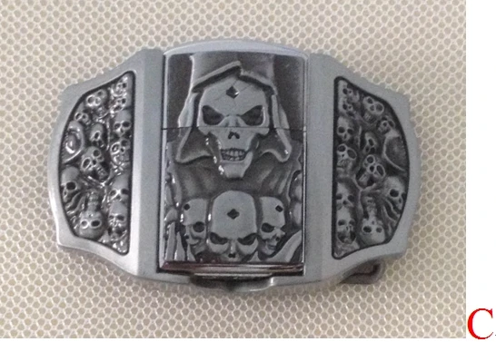 3D Skull belt buckle with kerosene lighter with pewter finish JF-B6869brand new condition with continou,stock
3D Skull belt buckle with kerosene lighter with pewter finish JF-B6869brand new condition with continou,stock